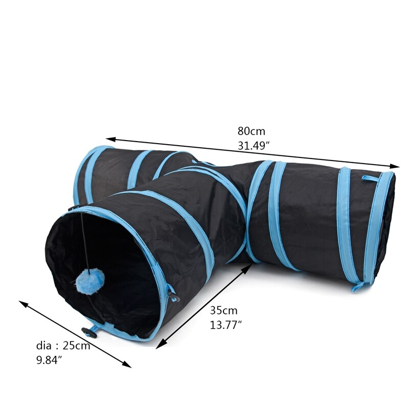 Four Holes Tunnel Toy for Cats