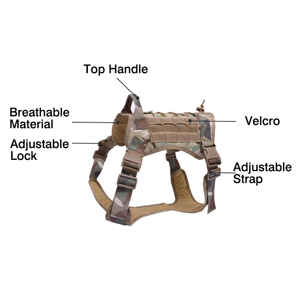 Dog Harness and Leash Set With Nylon Handle Dog Harness and Leash Set With Nylon Handle