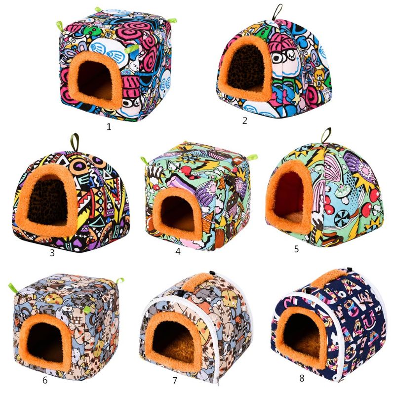 Grafitti Print Animal Hamster Bed