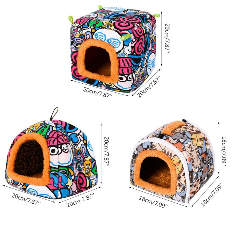 Grafitti Print Animal Hamster Bed